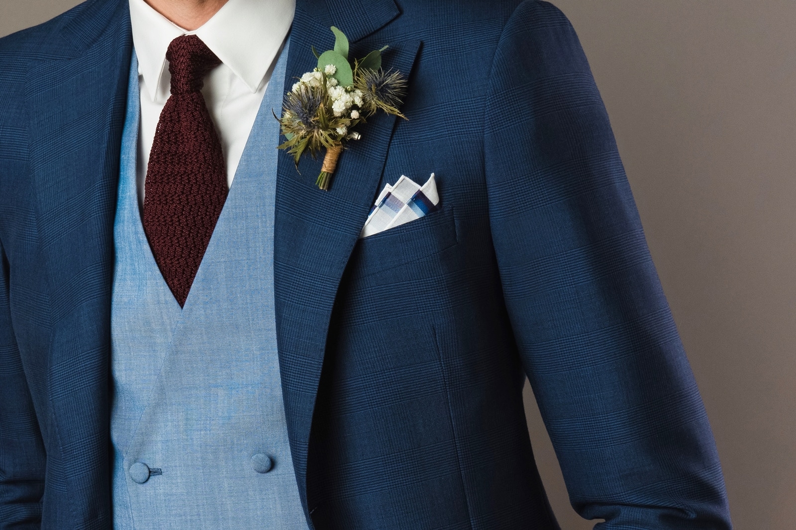 Tissu en laine et mohair pour costume de mariage sur mesure