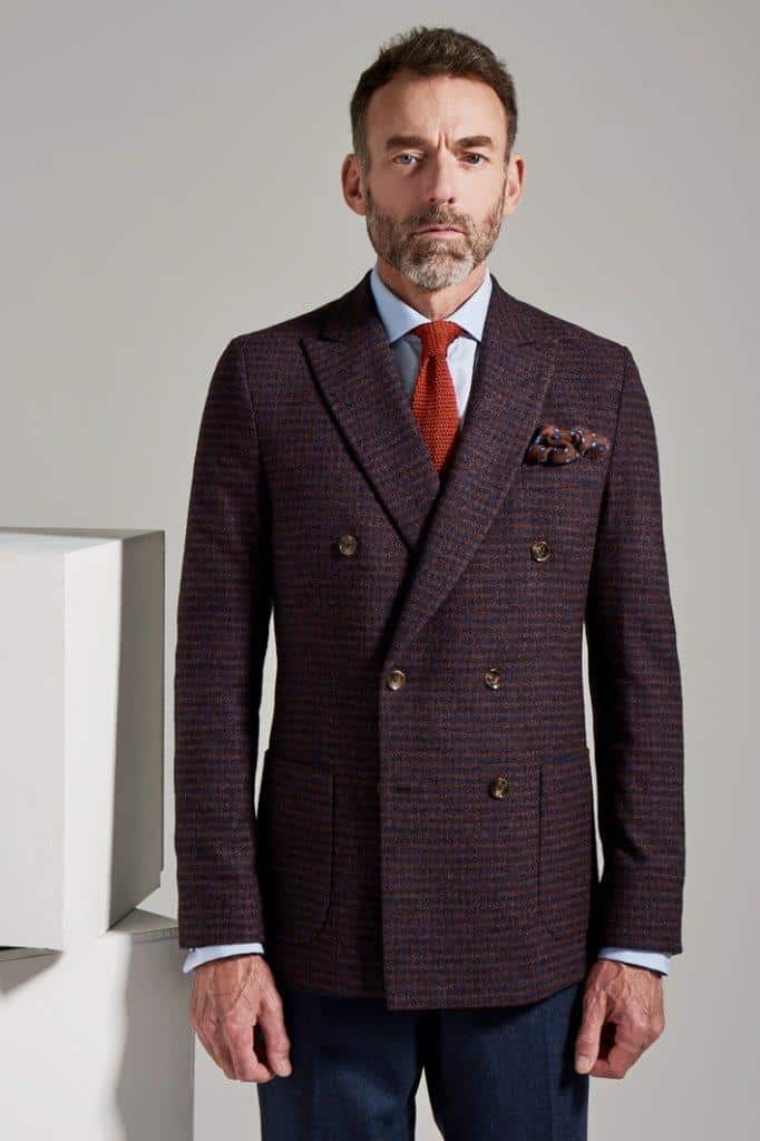 veste croisé bordeaux