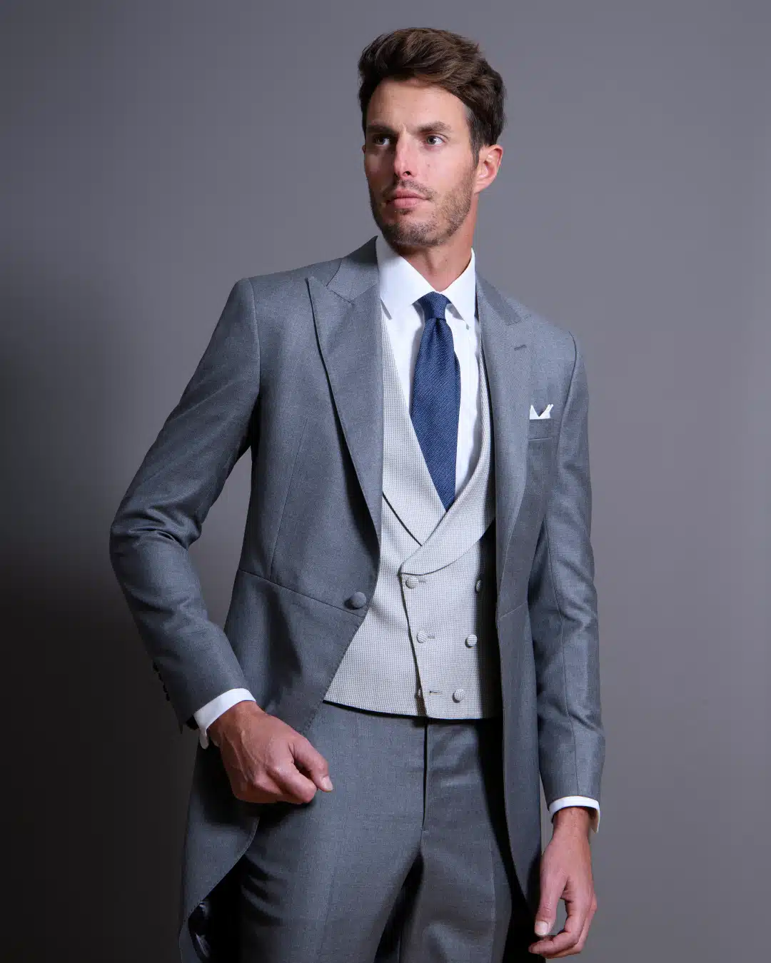 jaquette sur mesure grise