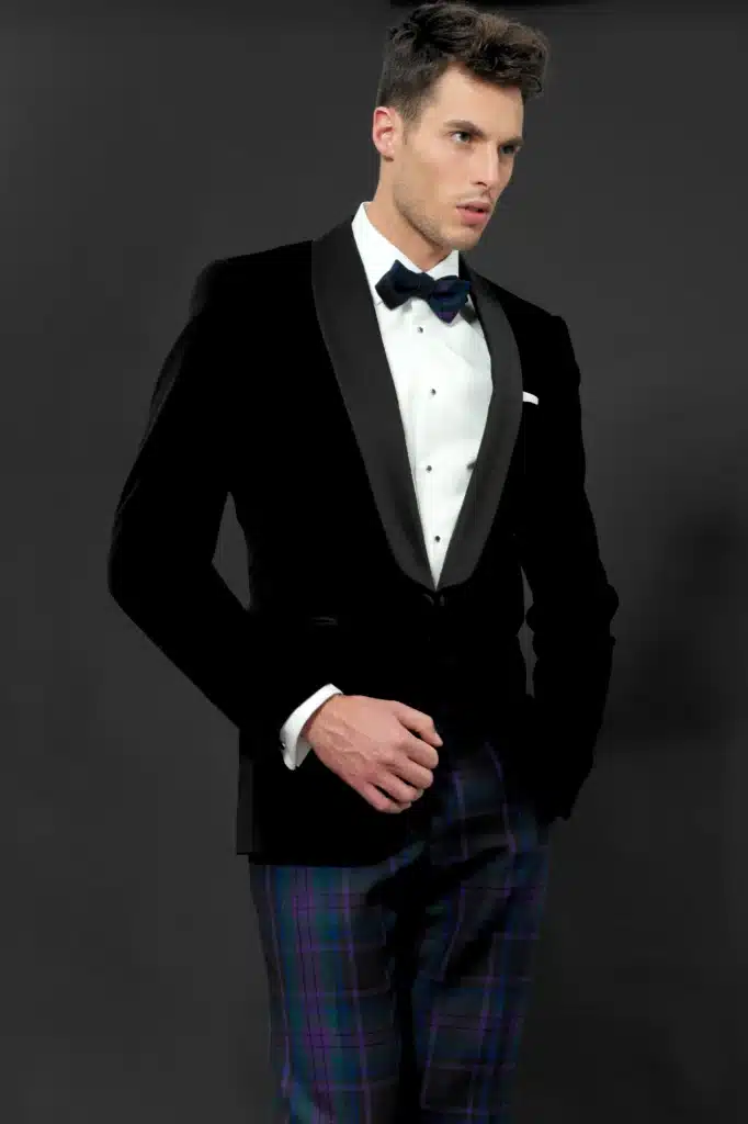 smoking velours noir