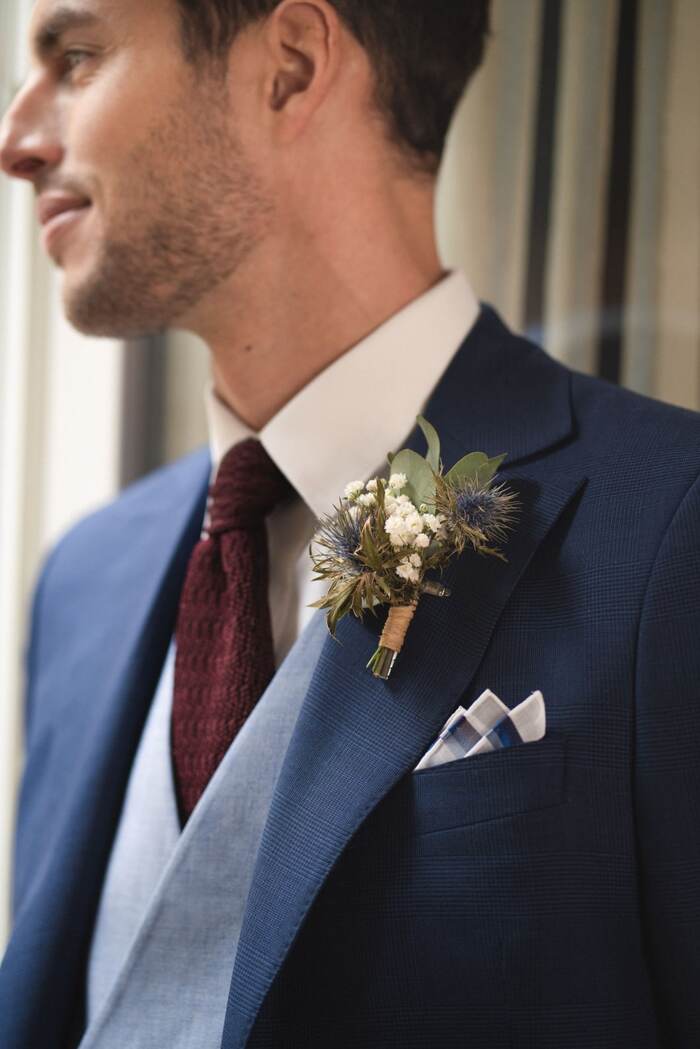 Artling chemise cérémonie mariage bleu proche