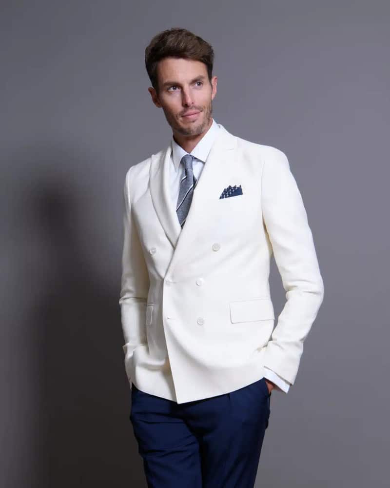 Artling costume sur mesure dépareillé blanc