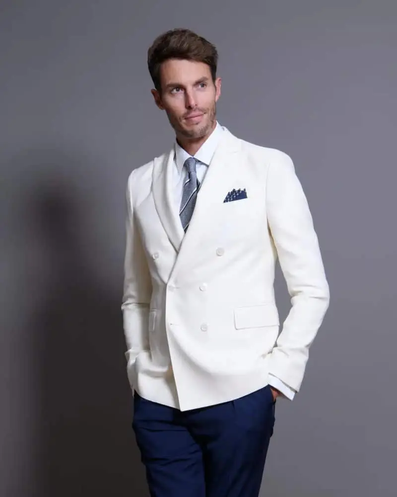 Artling costume sur mesure dépareillé blanc