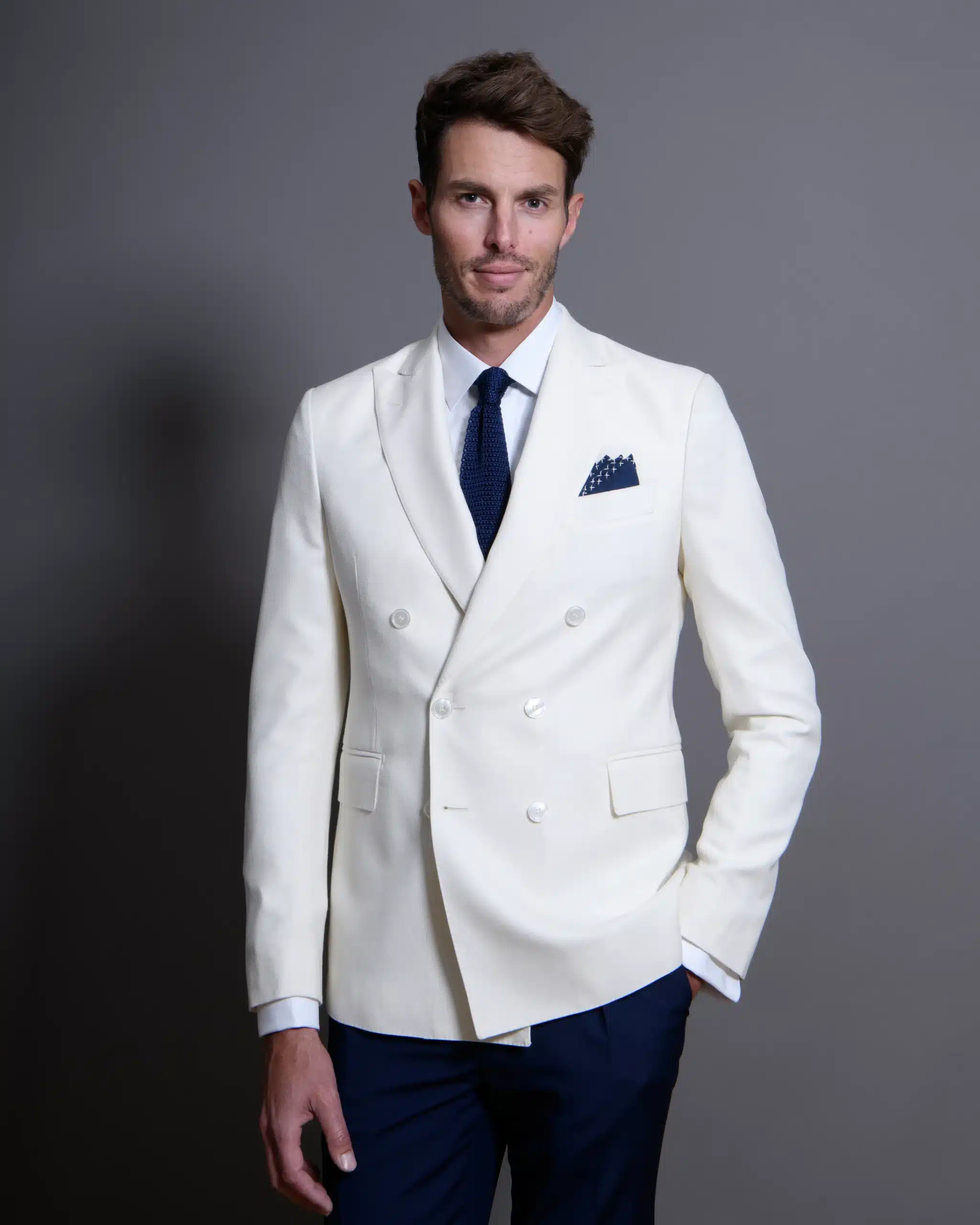 Artling Paris collection Mariage veste croisée blanc crème