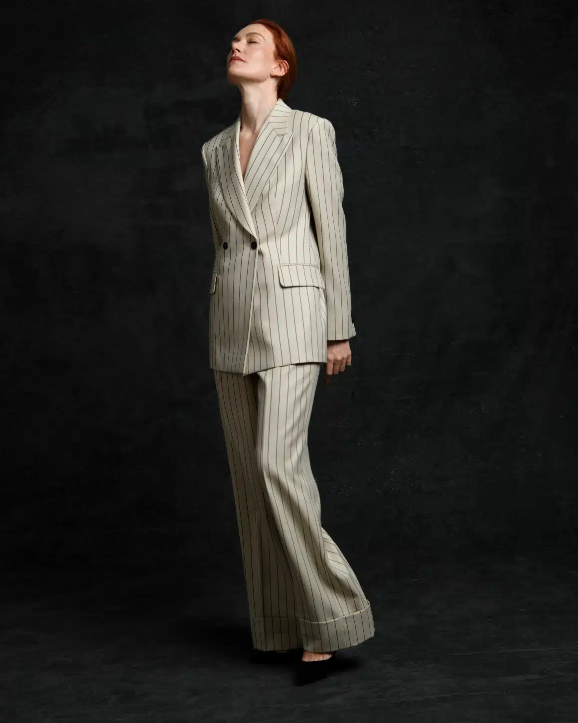 ARTLING Paris - Tailleur sur mesure - Tailleur beige rayures tennis