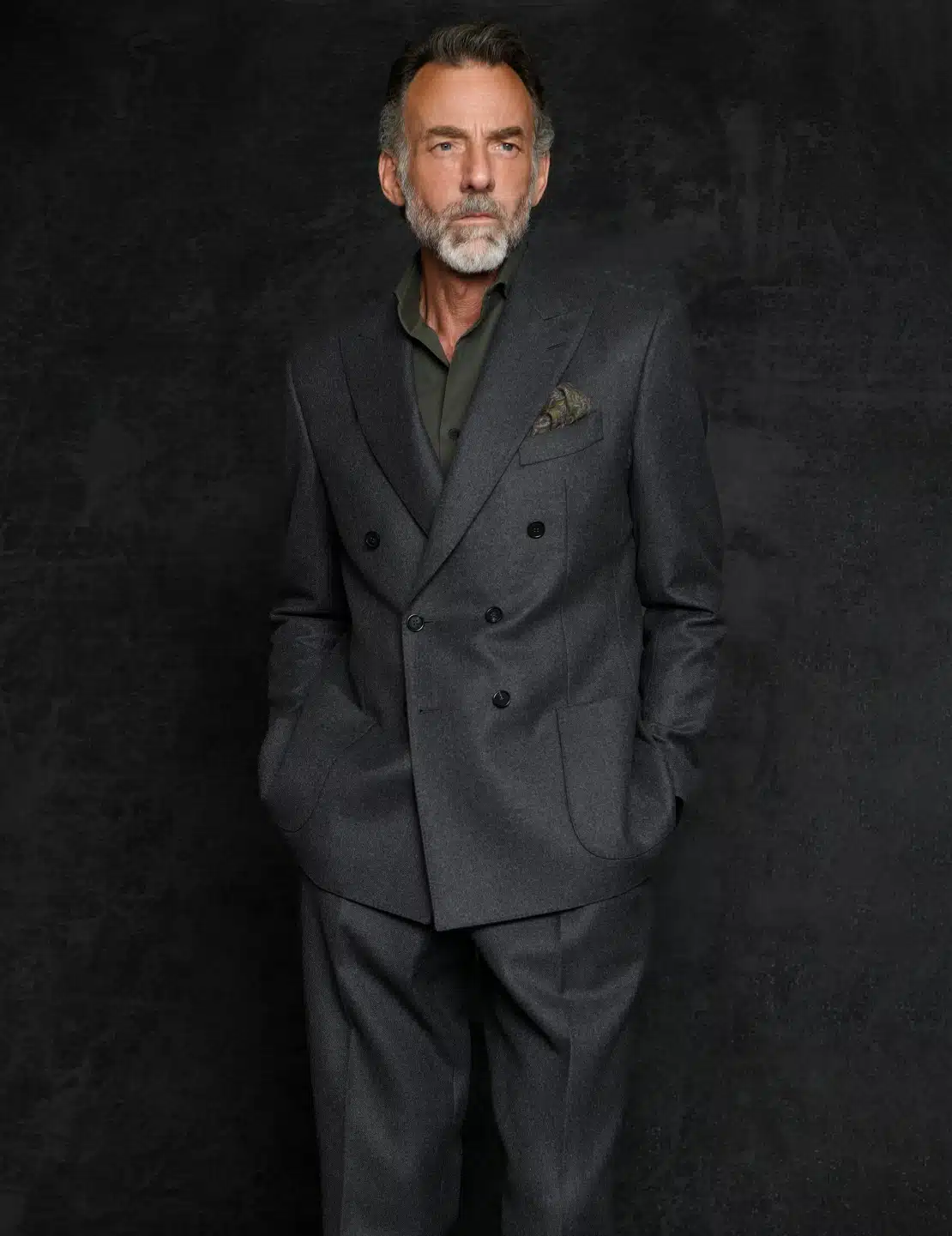 Artling Paris - sur mesure - Costume flanelle gris croisé