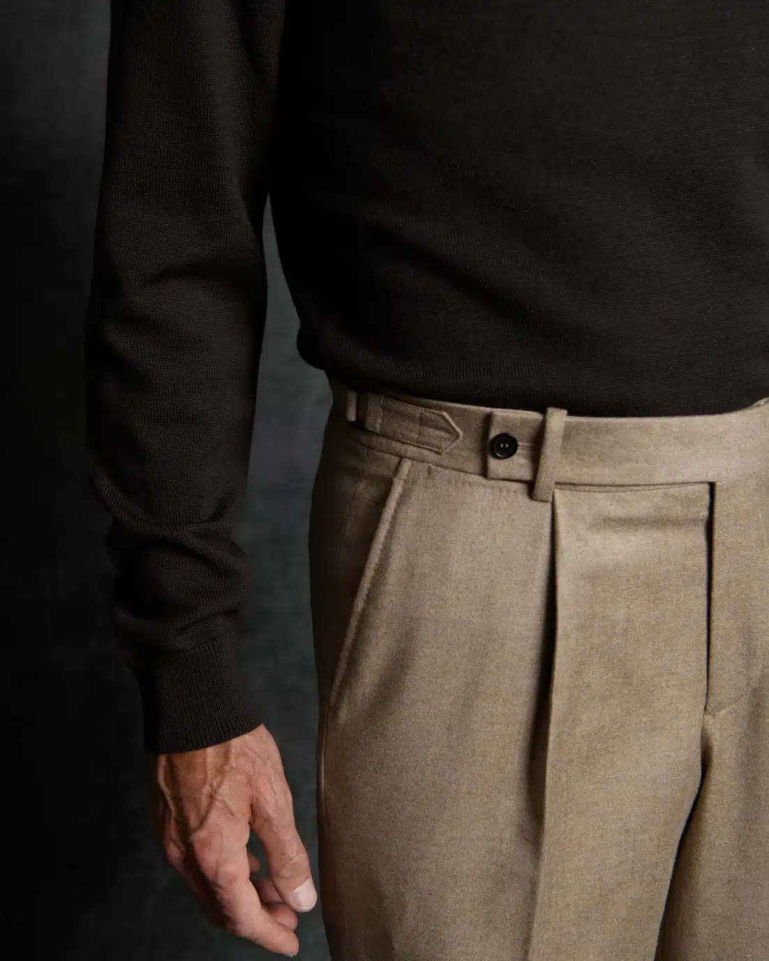 Artling Paris - sur mesure - Pantalon flanelle à pinces