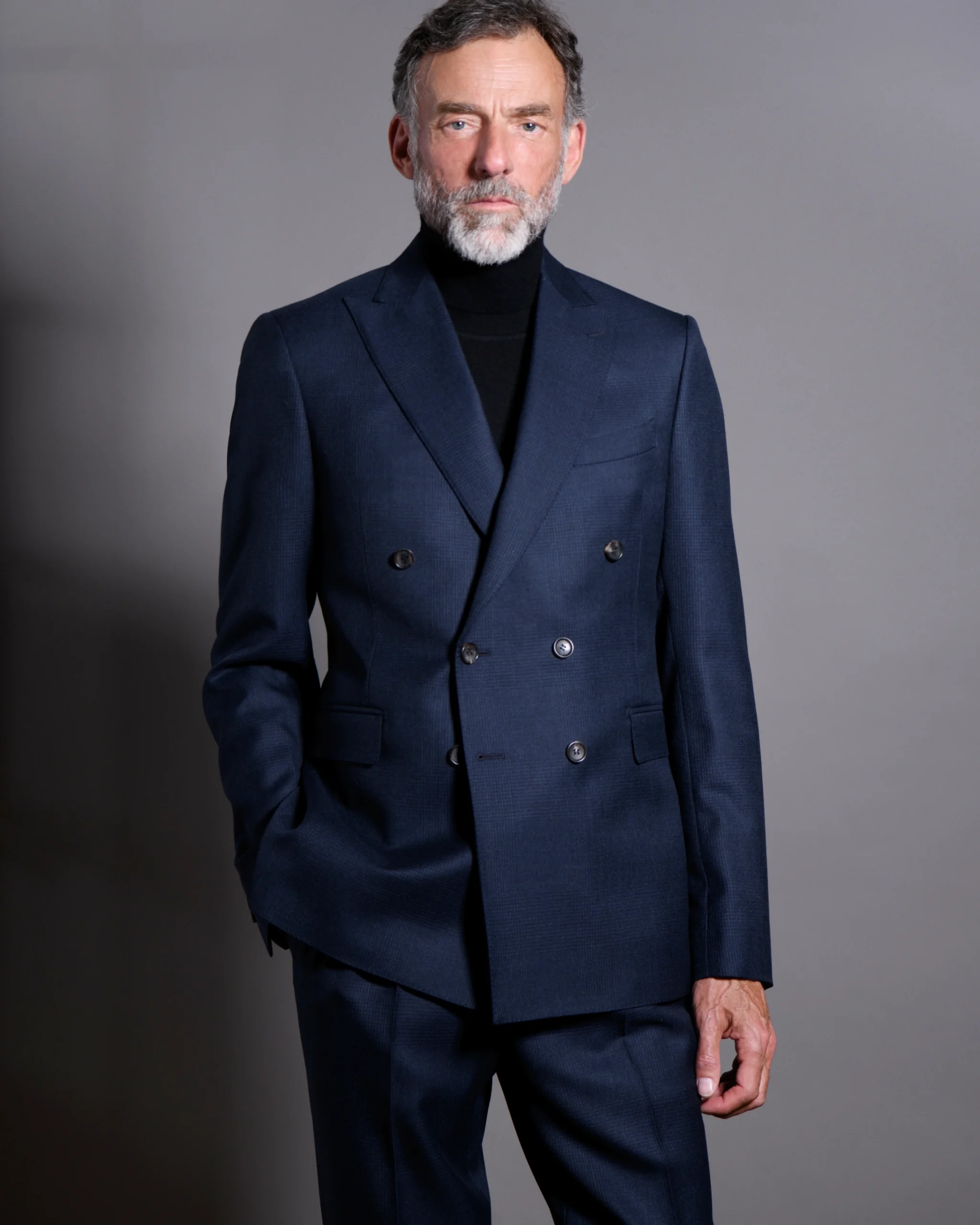 Artling Paris - Costume croisée sur mesure bleu marine